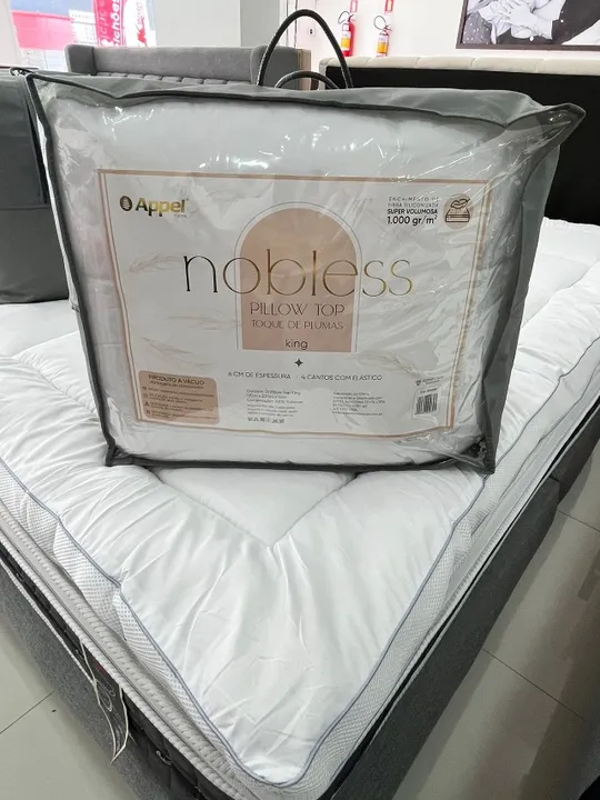 Pillow Top Nobless Toque de Plumas Appel