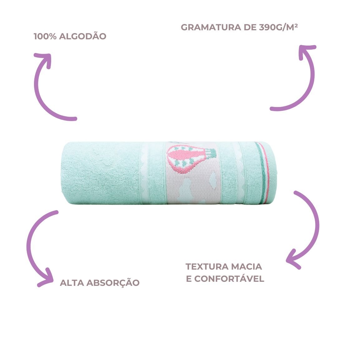 toalha banho infantil appel