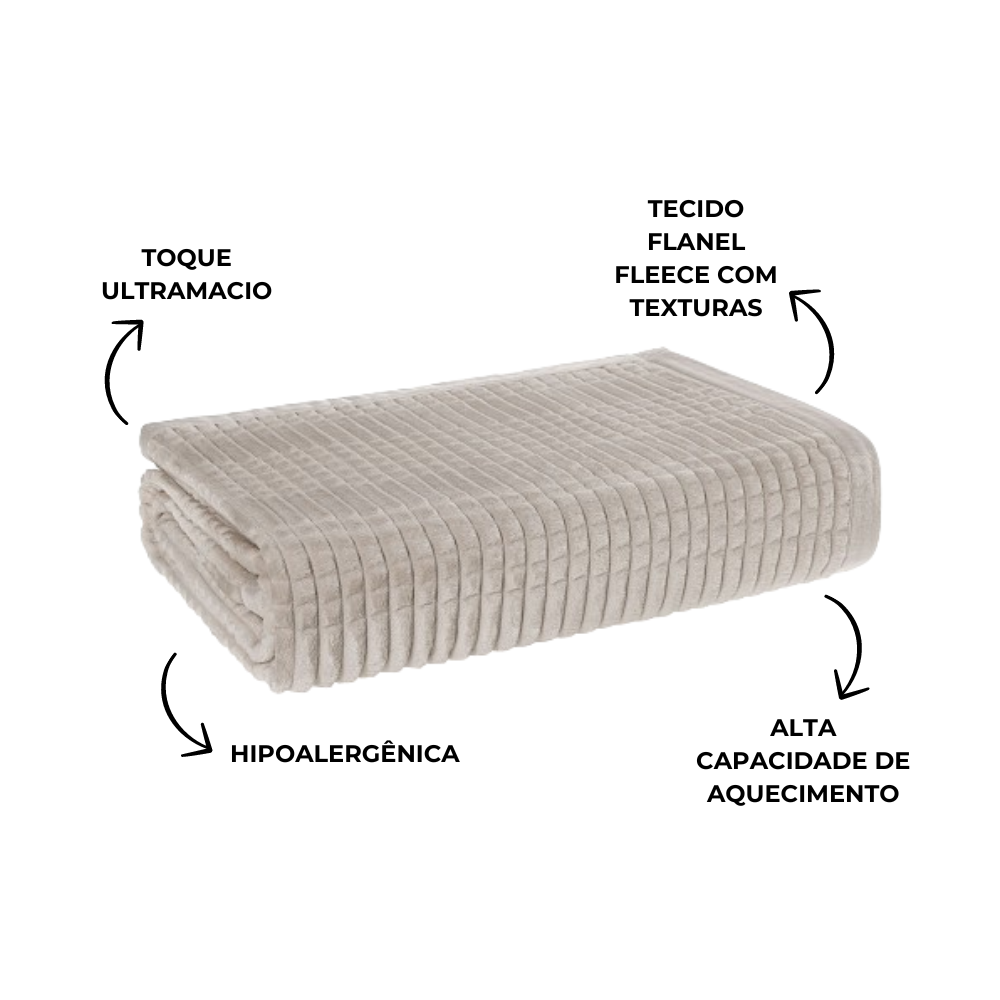 Manta de Microfibra Karsten Lima