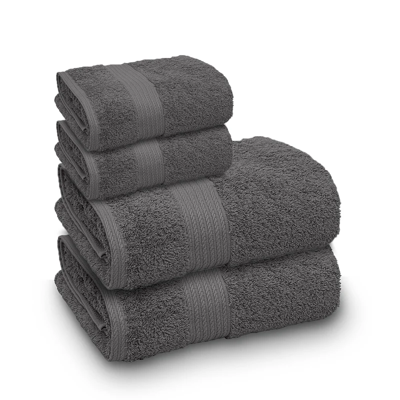 jogo de toalhas banhao intense algodao indiano chumbo com sombra