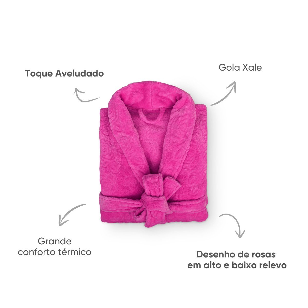 flechas roupao de banho microfibra adulto feminino flannel lady appel