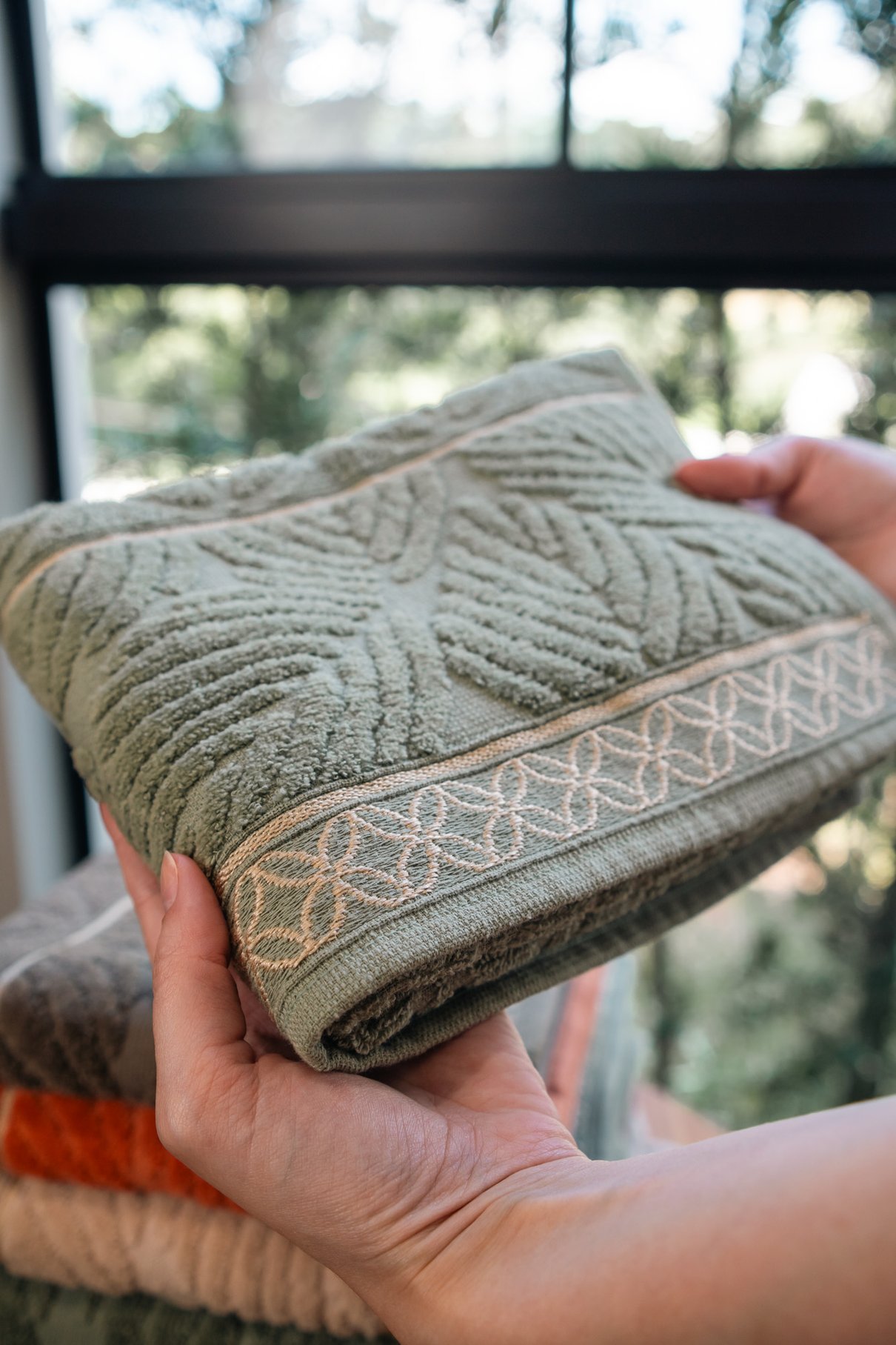 Toalha de Banho Nativa Appel Detalhes