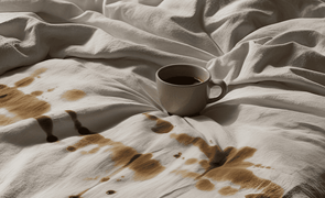 Roupa de Cama Manchada de Caf Blog Casanova