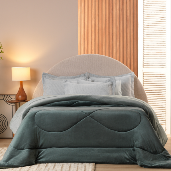 Edredom Plush Flannel Comfort Dupla Face Microfibra Appel Home