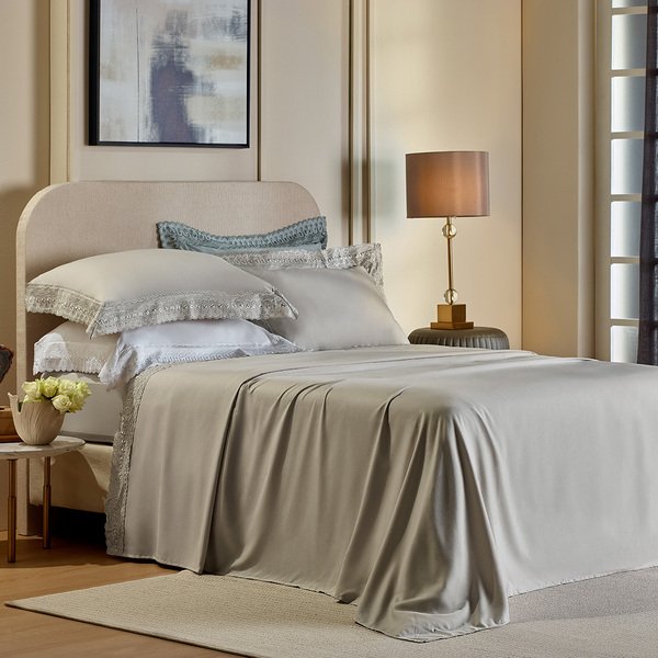 jogo de cama bordare premium ambiente amendoa