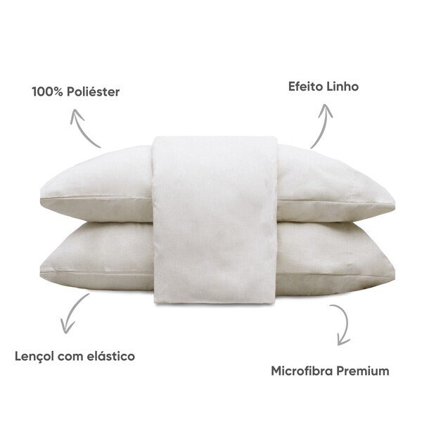 jogo de cama linenn 12