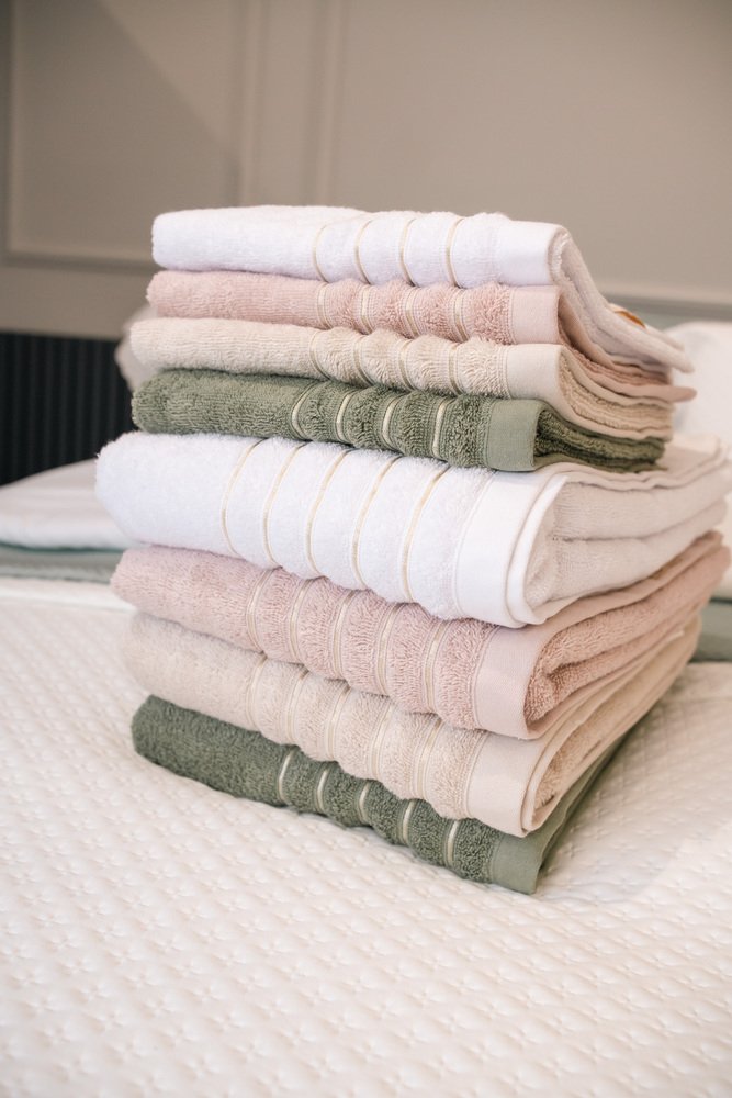 toalha de banho golden appel detalhes 8