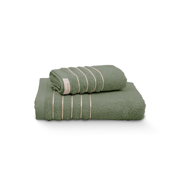 toalha golden still jogo 2pcs verde bandeira
