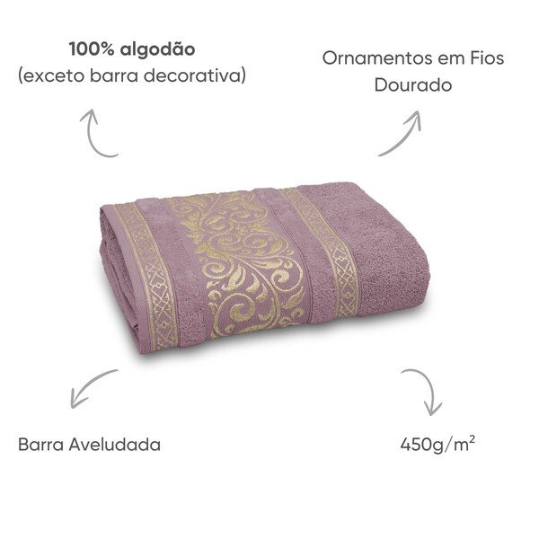 Toalha de Banho La Vie Appel Detalhes