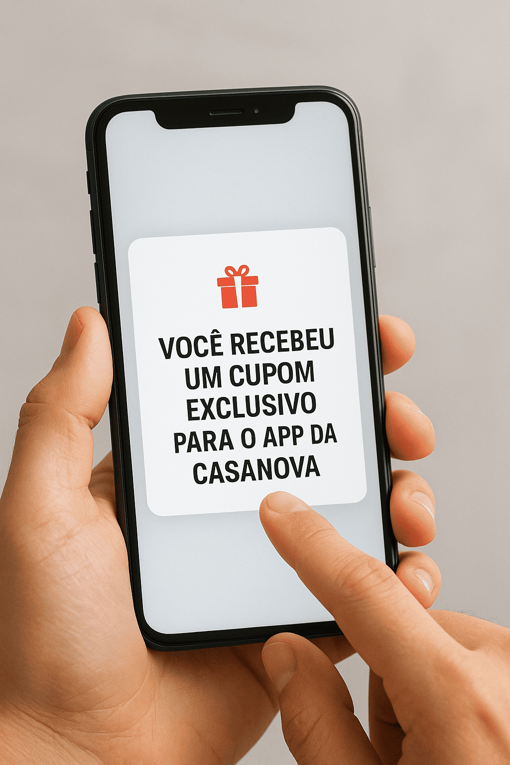 Promoo Aplicativo app Casanova Toalhas