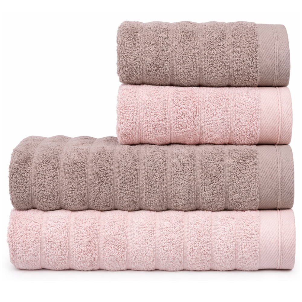 03 jogo de toalhas 4 pecas fio penteado 100 algodao 520g m aura atlantica