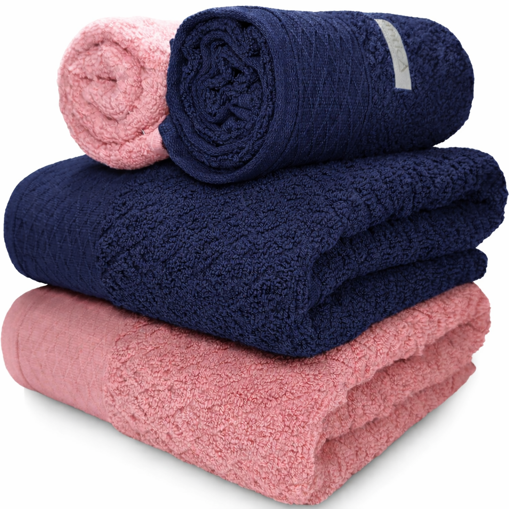 13 jogo de toalhas 4 pecas 100 algodao fio penteado 430g m capri atlantica