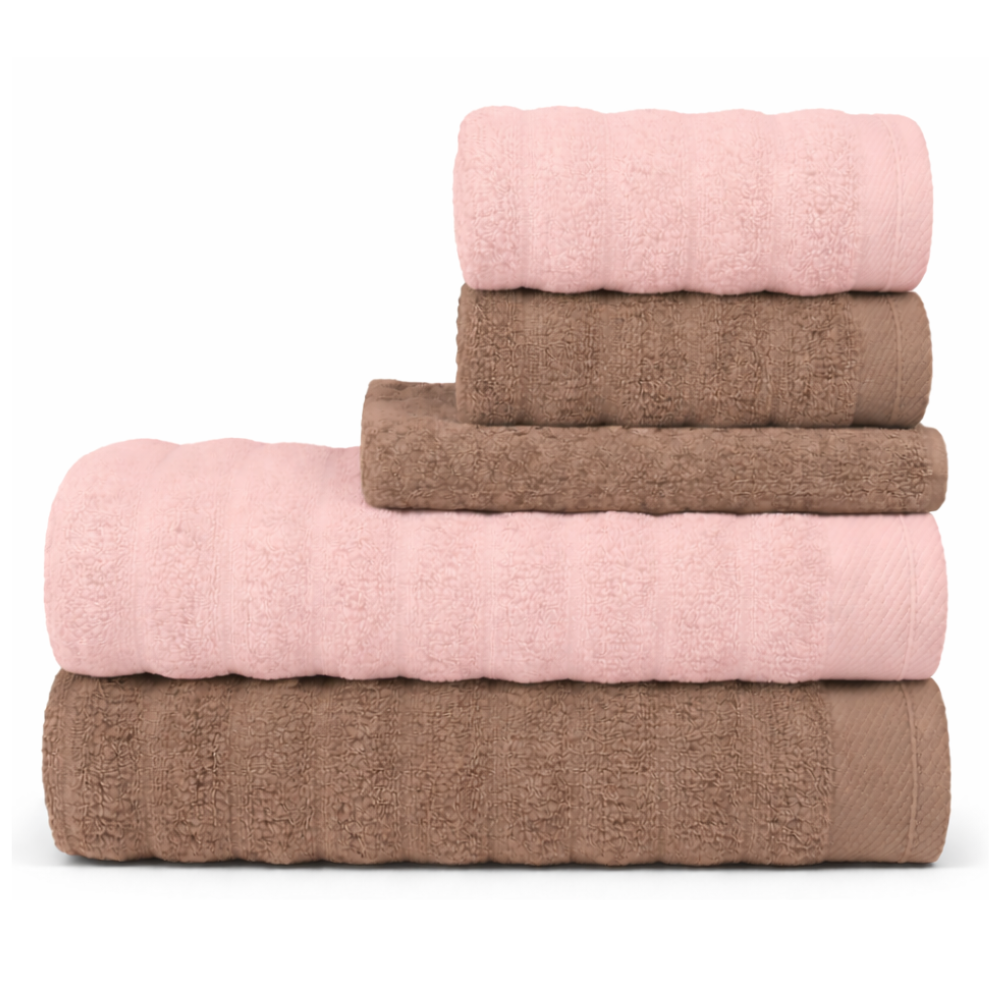 04 jogo de toalhas 5 pecas fio penteado 100 algodao 520g m aura atlantica