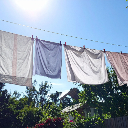 Toalhas Macias de Hotel no Varal