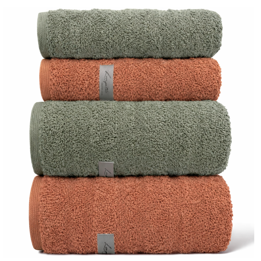 08 jogo de toalhas 4 pecas grossa 100 algodao 600g m loft